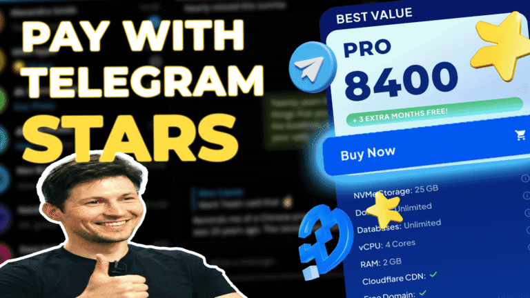 WebHostMost Now Accepts Telegram Stars Payment